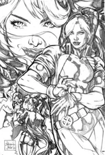 X-Men Rogue Original Art Pin-Up Illustration Splash By Adriana Melo