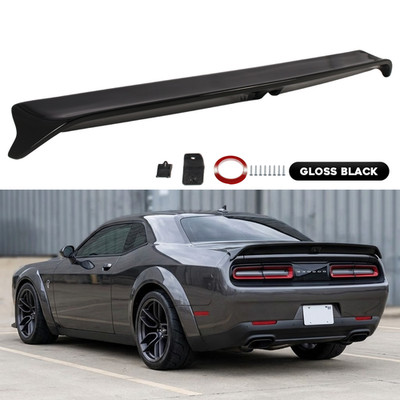For Dodge Challenger 08-23 Hellcat Redeye Gloss Blakc Rear Spoiler w/Camera Hole