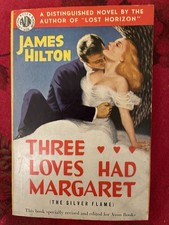THREE LOVES HAD MARGARET BY JAMES HILTON  1949  VINTAGE AVON FICTION GGA