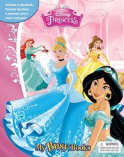 Disney Princess My Busy Books - Bilderbuch, 9 Figuren, 1 Bettelarmband,...