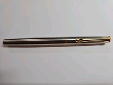 Diplomat Traveller Füllfederhalter, Feder M,  Edelstahl Vergoldet, Neu