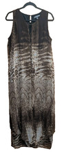 Kate & Mallory Medium Maxi Dress Lined Sheer Multi Layers Whimsical Fairy Flowy