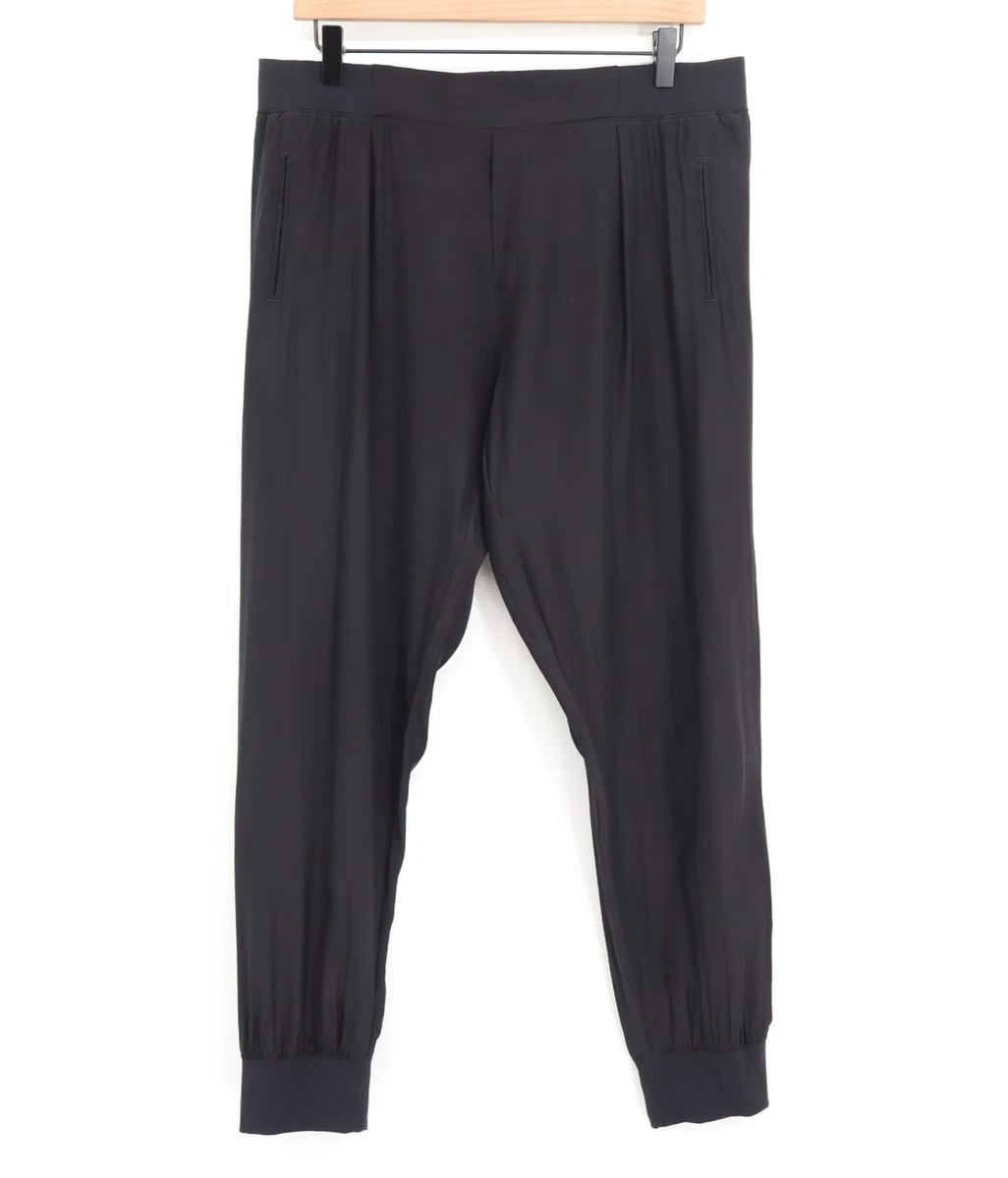 ATM Anthony Thomas Melillo Women's Silk Joggers Black Sz L | eBay