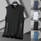 Débardeur homme fitness apparel 95 % polyester + 5 % élasthanne col rond coupe
