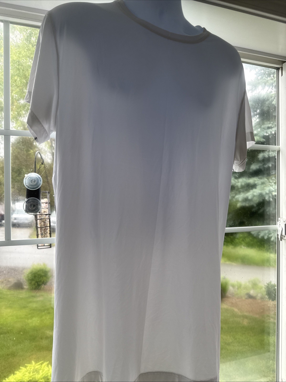 Duluth Trading Armachillo Short Sleeve Shirt Mens Size XL White