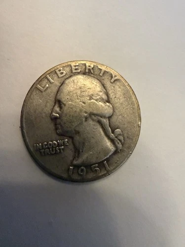 1951 George Washington Silver Quarter 90% Philadelphia mint