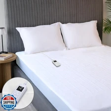 Sunbeam Electric Heated Mattress Pad Full 75" x 54" 12 Heat Setti