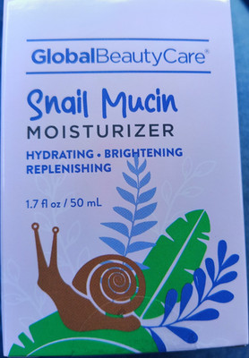 Global Beauty Care Snail Mucin Moisturizer Hydrating Brightening 1.7 fl oz 50 mL