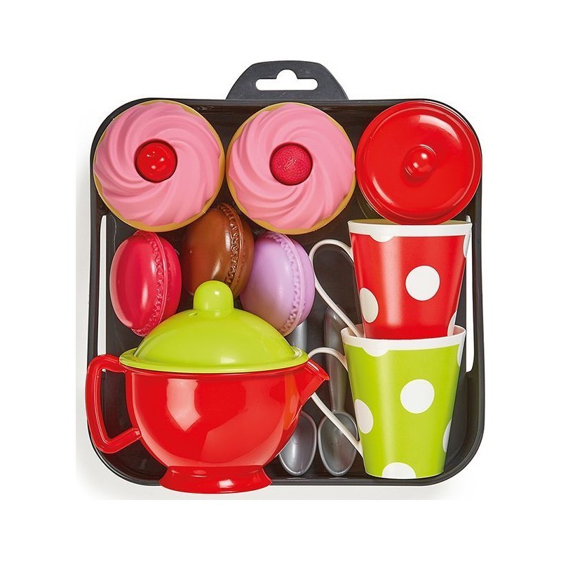 Plateau cupcake ECOIFFIER jouet imitation cuisine 13 pieces 18 mois