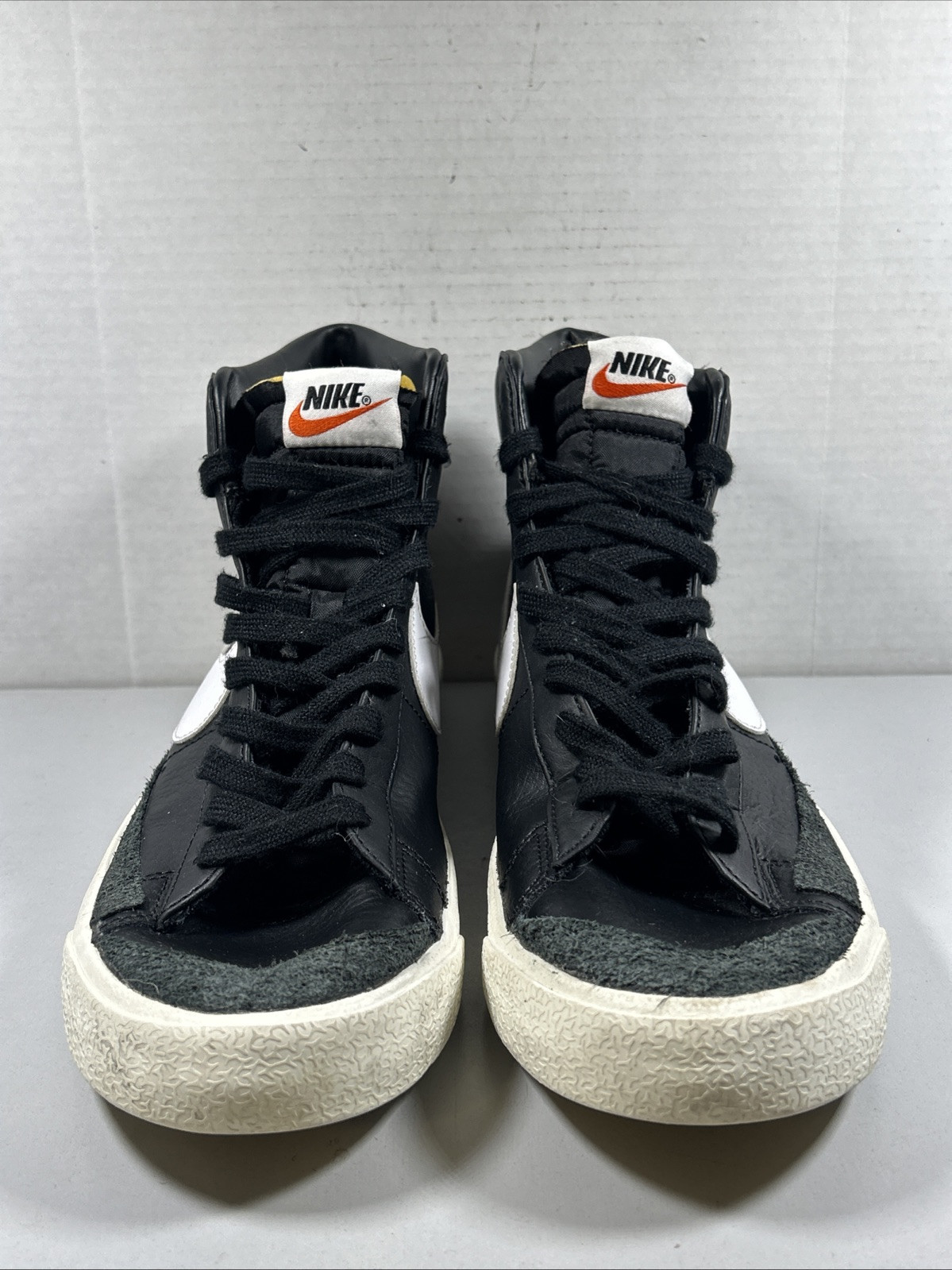 Nike Blazer '77 Vintage Mid Black Sail Leather Shoes BQ6806-002