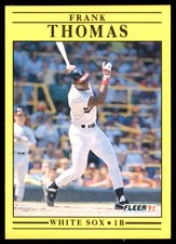 Frank Thomas 1991 Fleer #138 White Sox MLB READ FREE SHIPPING AutographDen