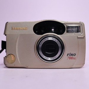 Samsung Fino 700 XL 35mm Film Point And Shoot Camera Silver Tested