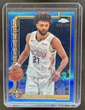 2025-26 Topps Chrome Jamal Murray Blue Refractor #/150 Nuggets