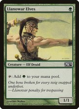 2011 Magic: The Gathering: M12 - Llanowar Elves (#182, Common, Lightly Played)