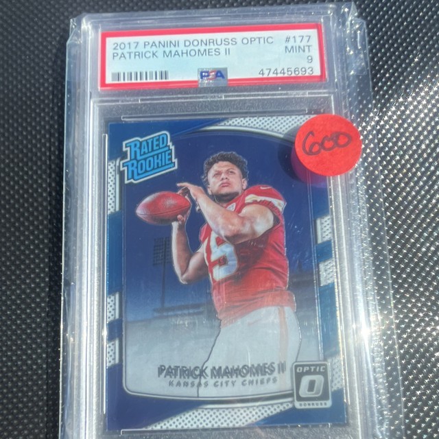 Patrick Mahomes 2017 Panini Donruss Optic Rated Rookie
