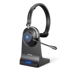 Wireless Headset with Microphone for Work, Bluetooth 5.3 Computer Headset for...