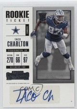 2017 Panini Contenders Rookie Ticket Taco Charlton #135 Auto 14tz