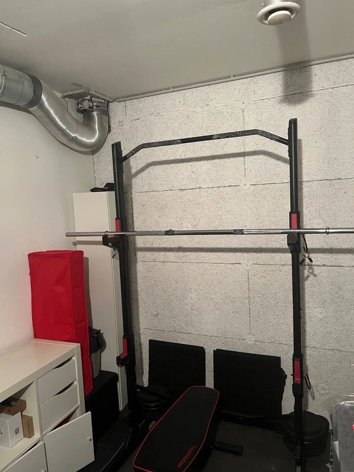 Hantelstangenablage Rack 500 Squat Klimmzug (Decathlon)