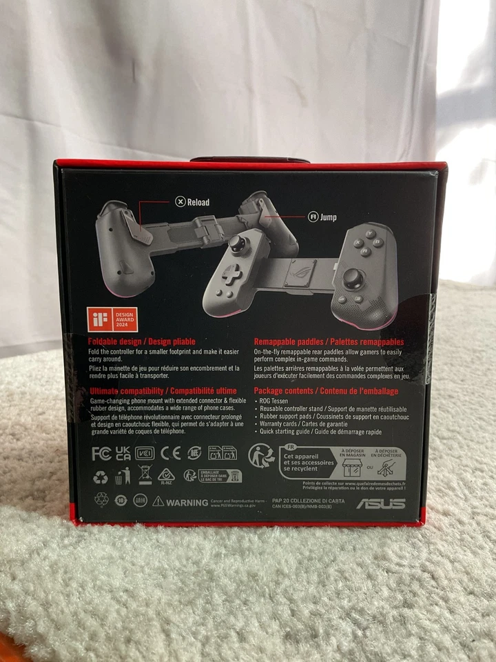 Мобильный игровой контроллер ASUS ROG Tessen для Android #GU200A *НОВЫЙ/ЗАПЕЧАТАННЫЙ* - Изображение 2 из 3
