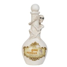Cynkeyee Halloween Potion Bottles, White Resin Skeleton D cor