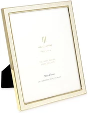 Isaac Jacobs Leather with Metal (Vertical & Horizontal) Picture Frame, Shagreen