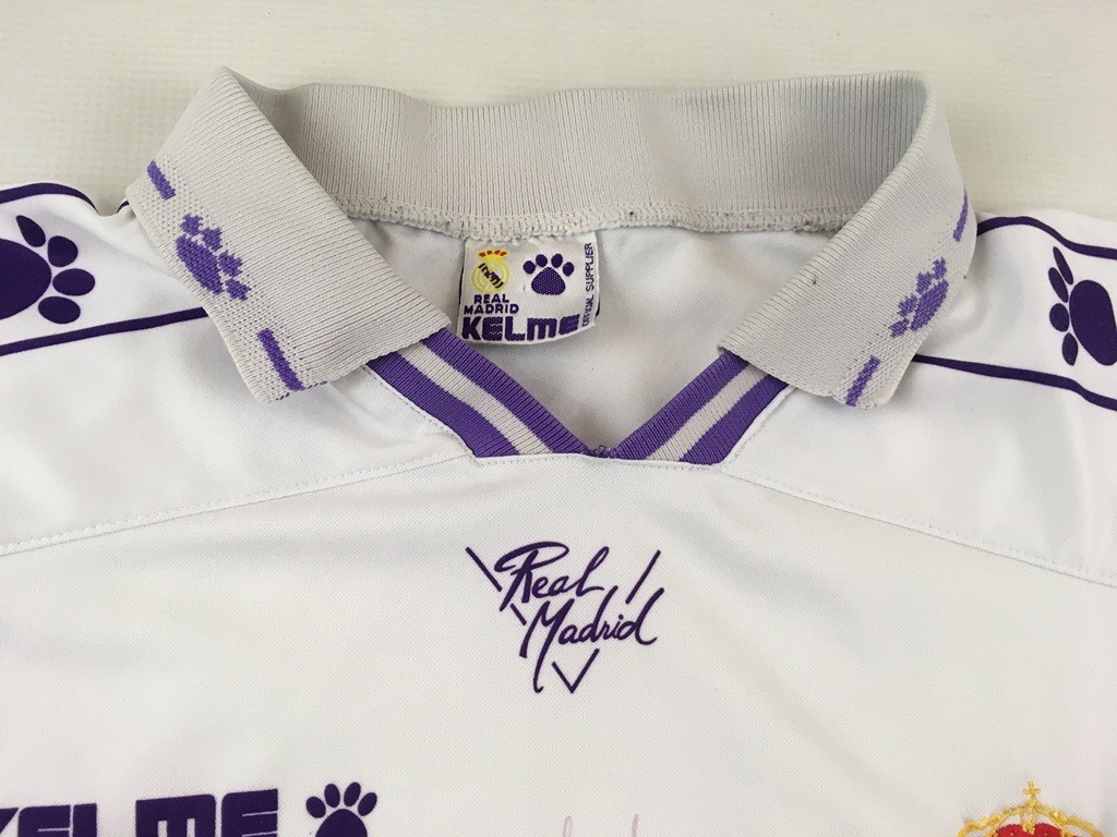 【正規品・レア】KELME REAL MADRID パープルシャツ Lサイズ Real Madrid 1994 1995 1996 Kelme shirt jersey Teka camiseta