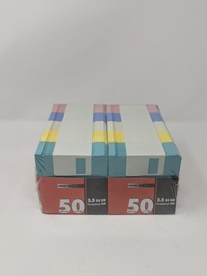 100 Imation IBM Formatted DS HD/2HD  3.5  Double Sided Diskettes 1.44MB Sealed