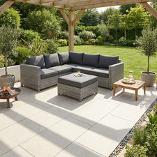 Quartz White Porcelain Paving Tiles - 600x900x20mm - Outdoor Patio Slabs