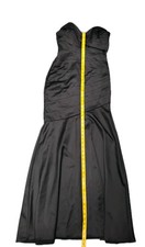 Davids Bridal Black Strapless Dress Size 6 for Wedding and Bridesmaid
