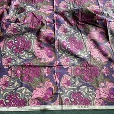 Vintage Fabric Remnant Fandango By David Bartle 1973 125cm X 250cm