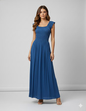 Womens Ladies Handmade Boho Maxi Elasticated Sleeveless Dress Free Size Up To 22