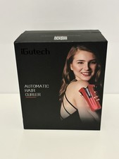 iGutech Automatic Hair Curler with Tourmaline Ceramic Heater and LED Digital Red