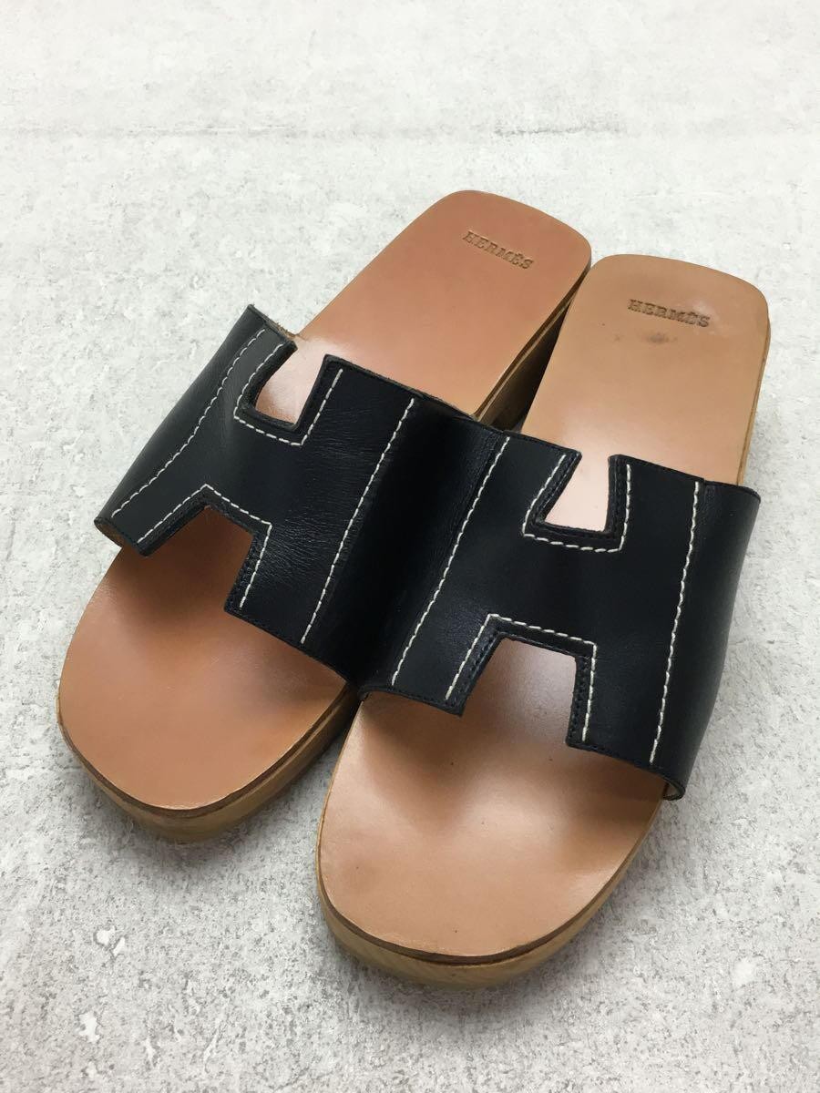 Authentic HERMES Sandal Wood Sole Iconic 
