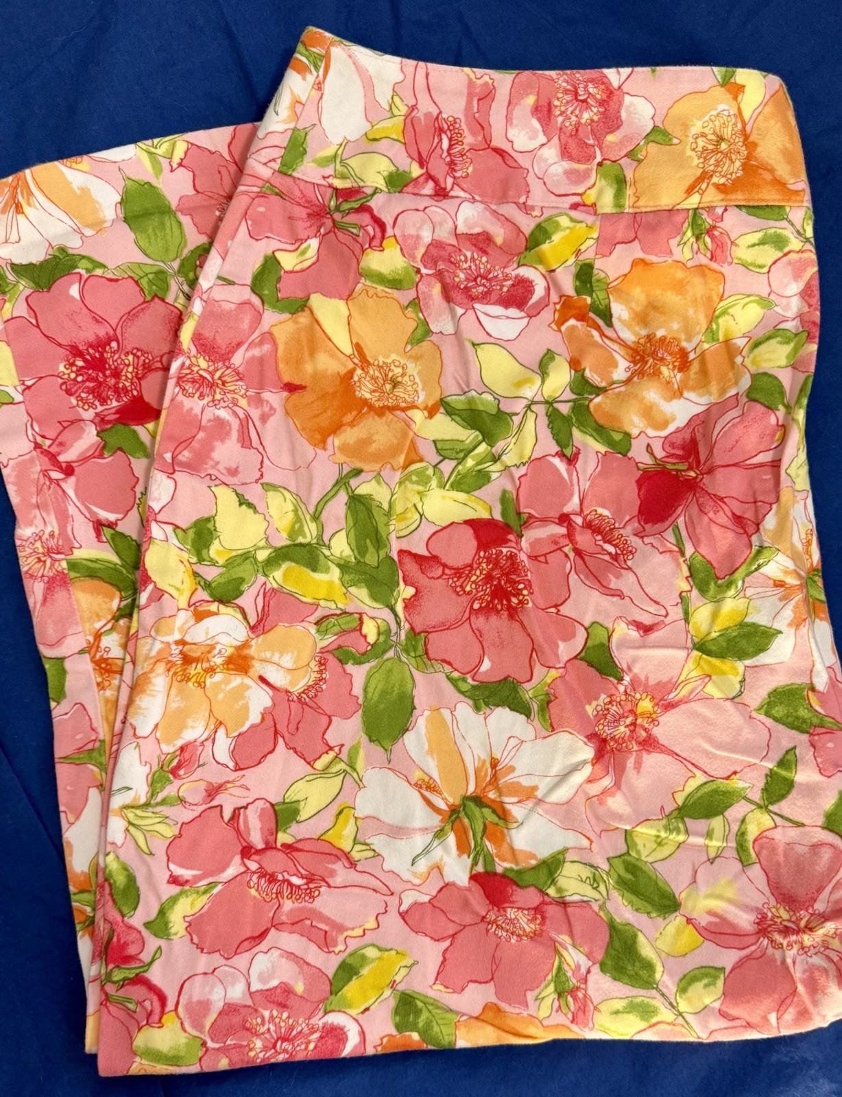 Carolina Blues By Carolina Colours Stretched Cropped Pants 