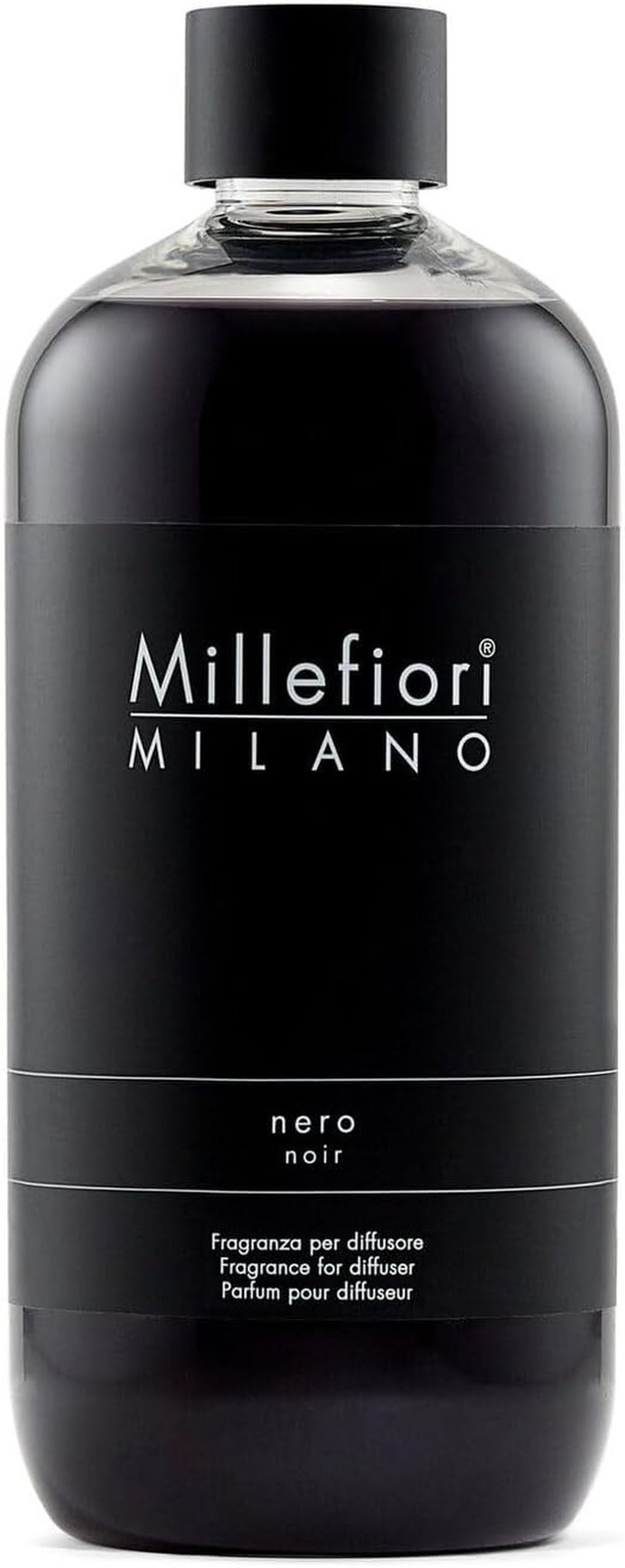 Ricarica Profumatore Millefiori Nero 500ml | Note Intense e Relax - 1