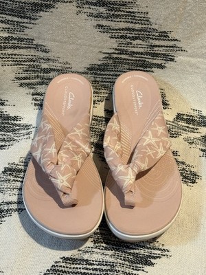 Clark's Cloudsteppers Sandals Starfish Pink Beach Women's Size 9
