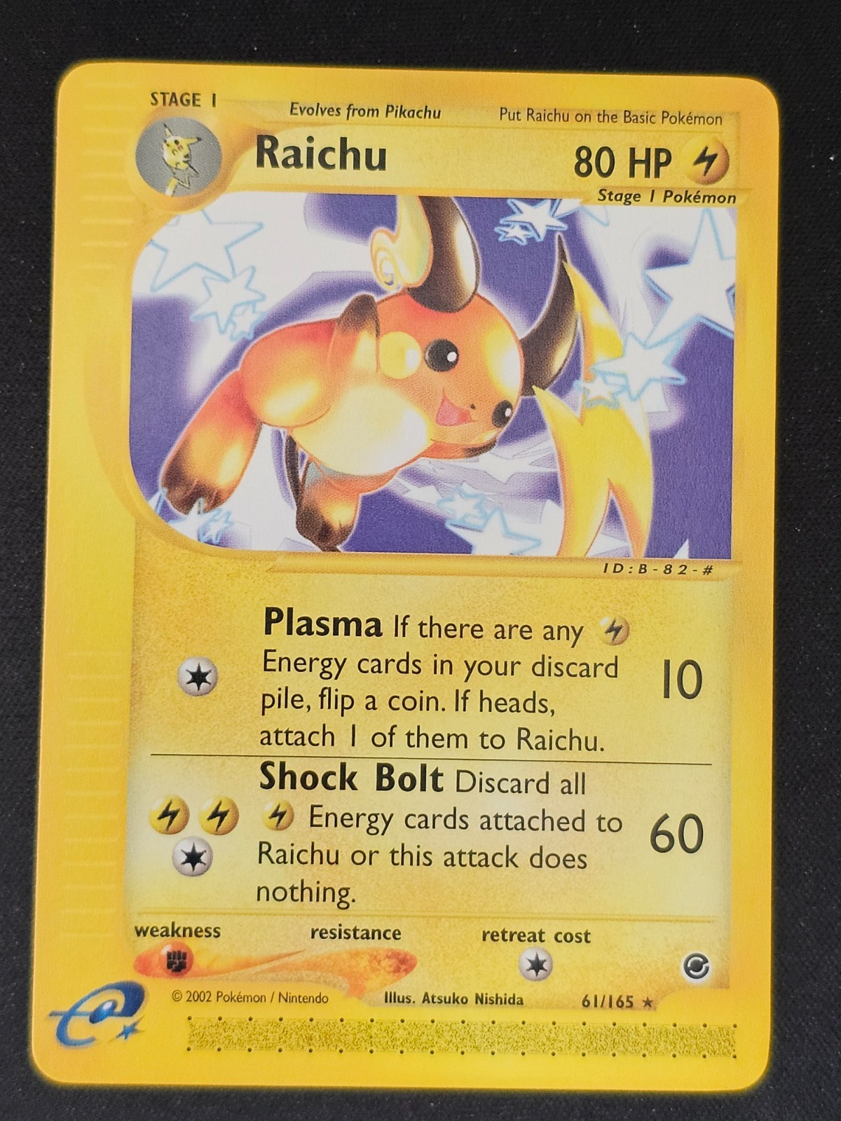 Pokemon TCG Raichu 61 Expedition Mint Near Mint (non-holo)