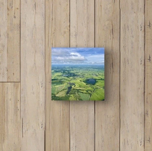 Exuberantes campos de arroz verde de Isan, Tailandia - Impresión en lienzo 8x8 - Foto original Foto 4 de 4