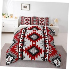 Kids Boho Bedding Set Soft for Boys Girls, Bohemian Queen Brown Iron Gray