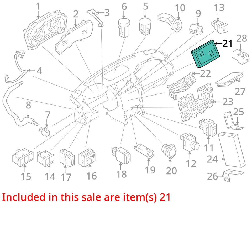Unidad de exhibición Nissan Pathfinder 280911JA3C 2013-2016 Foto 3 de 4