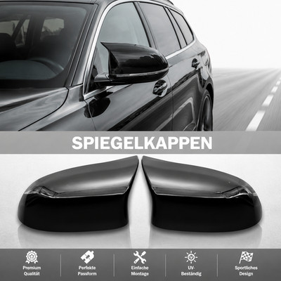 Sport Performance Außenspiegel Kappen Glänz Spiegelkappe für BMW X5 F15 X6 F16