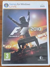 Codemasters F1 2010 Formula 1 PC DVD Games for Windows Live Racing 2010 PEGI 3