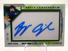 2025 Boys Of Summer Bryce Cunningham Auto #'D 129/199 NY Yankees