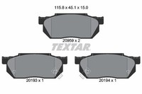 Textar Textar BremsbelÄGe Vorne Honda Civic 3 Hatchback Stufenheck CRX 1 Prelude