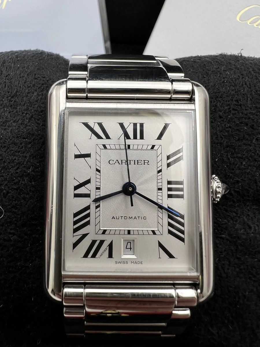 Cartier Tank Must XL 31mm x 41mm WSTA0053 Silver Dial Box Papers
