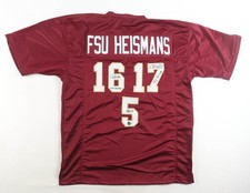 Jameis Winston, Chris Weinke, & Charlie Ward Signed FSU Heismans Jersey /Beckett
