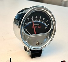 Mooneyes Style Half Sweep Tachometer 8c Rat Hot Rod Old School Vtg Mooneyes Style Half Sweep Tachometer 8c Rat Hot Rod Old School Vtg