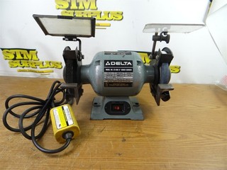 DELTA 6" BENCH GRINDER 120V MODEL 23 680 W/ SAF START