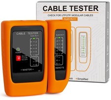 Network Cable Tester POE Detection RJ45/RJ11 Ethernet Telephone Case Auto Off