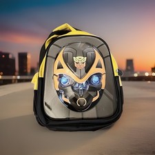 Transformers BumbleBee Backpack 15  3D School Backpack Yellow Back Lightweight